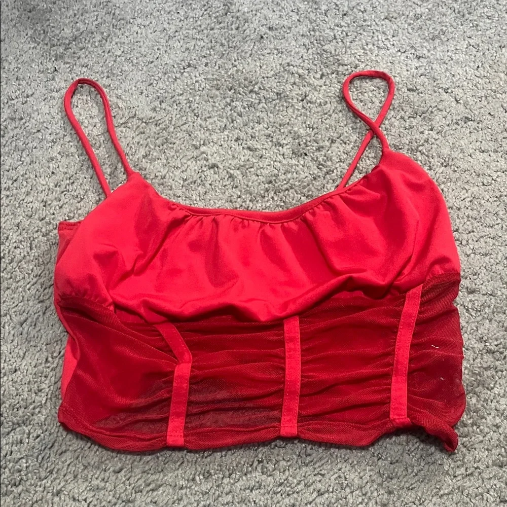 Rue21 Red Crop Top - Picture 1 of 2